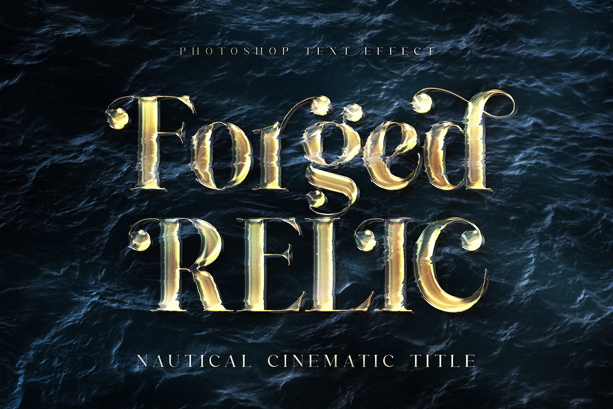 Nautical Cinematic Title Text Effect, a Layer Style Add-On by Andrew Skoch Design (Photo 5 of 6)