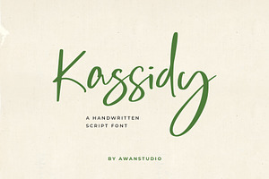 Kassidy A Handwritten Script Font