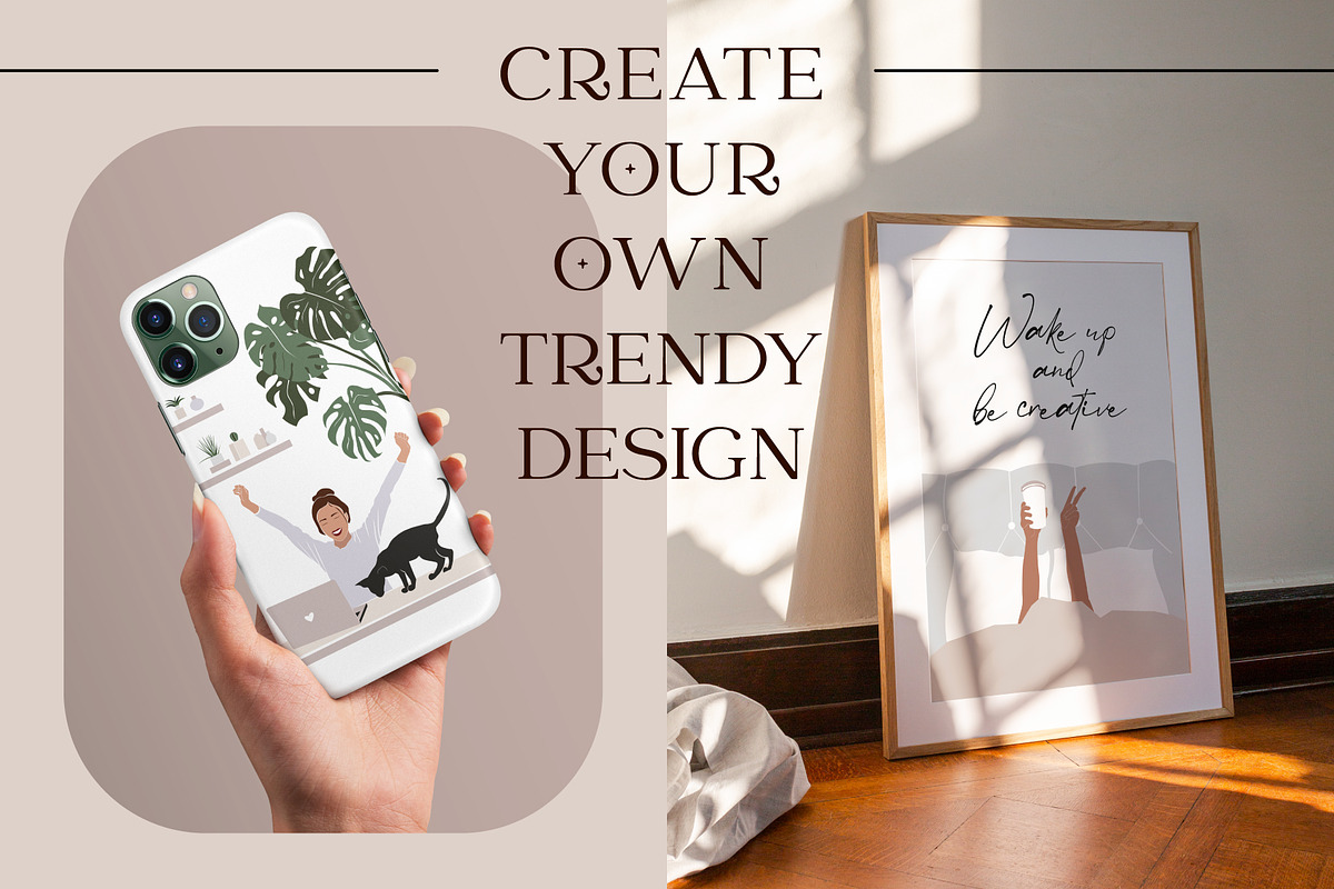 WORK FROM HOME aesthetics, an Illustration by EkaterinaKiriy (Photo 8 of 9)