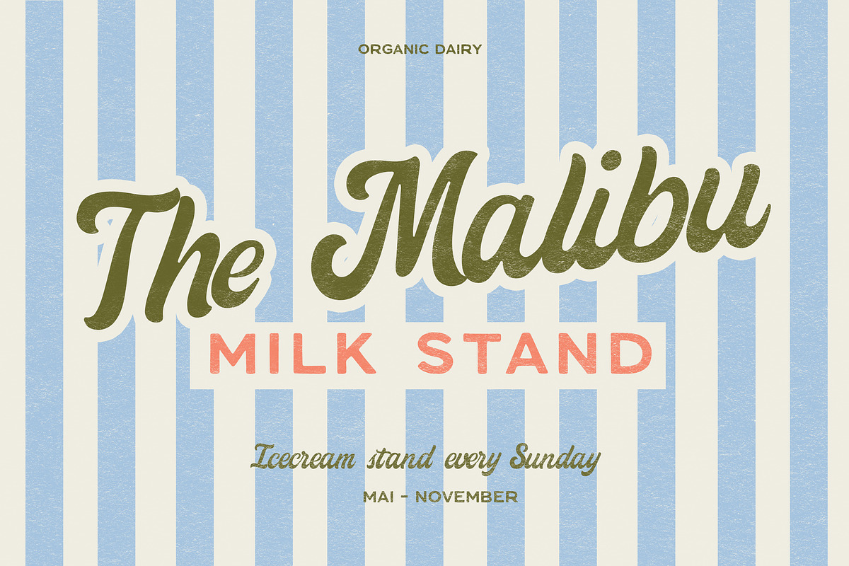Handwritten Vintage Font Duo Sans, a Handwritten Font by Laras Wonderland (Photo 6 of 16)