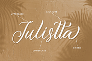Julistta a Modern Calligraphy Font, a Script Font by Fatmawati (Thumbnail 9 of 12)