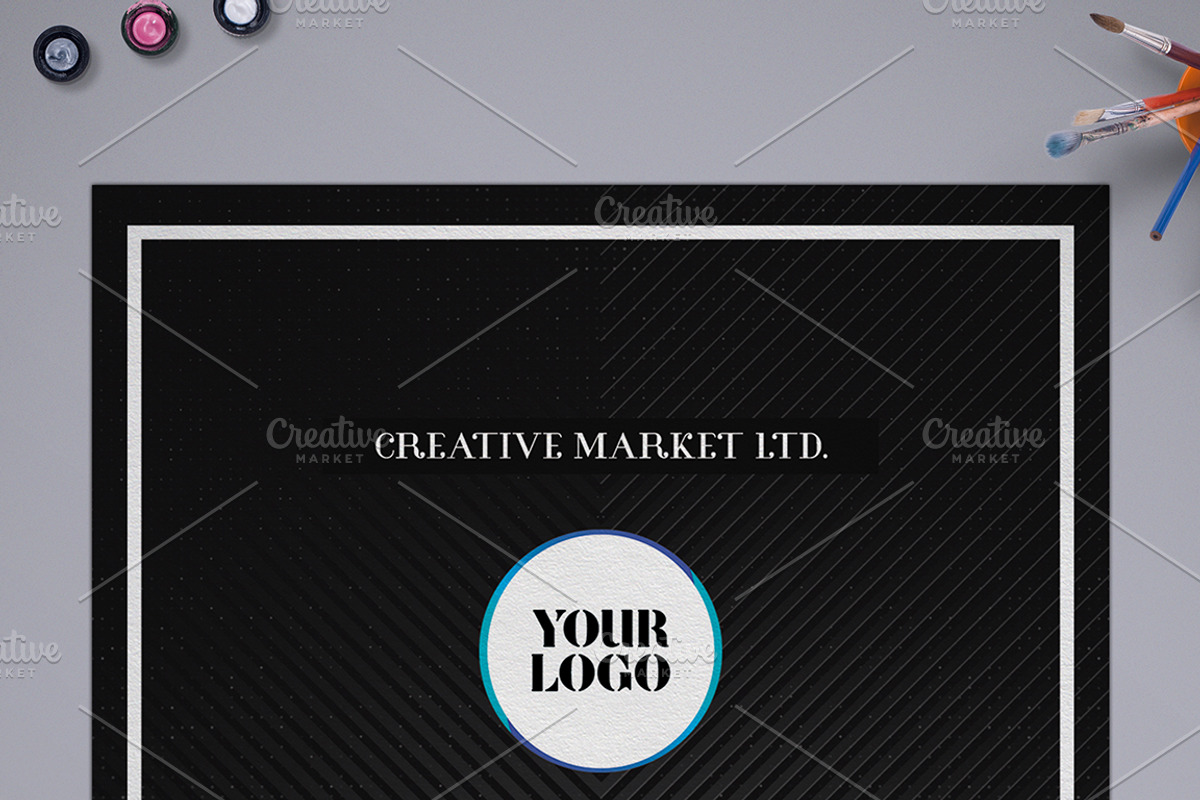 Luxury Black ID Badge, a Card Template by Tzochko (Photo 5 of 6)