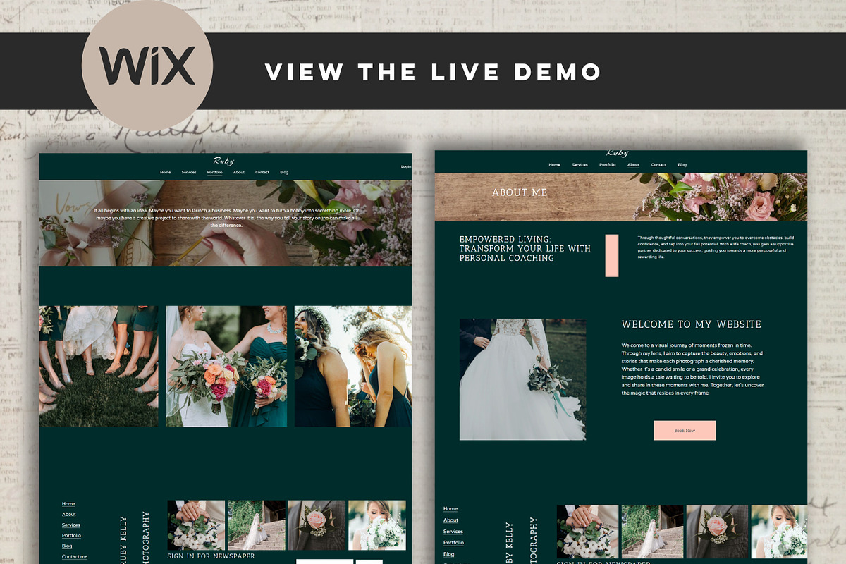Wix Photography Website Template, a Wix Template by Design House (Photo 5 of 10)