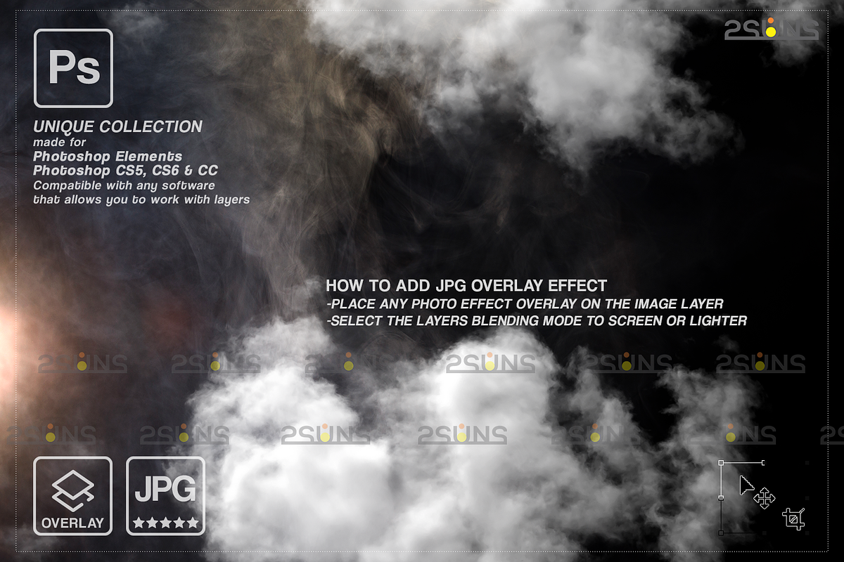 White smoke photo overlay, Fog, an Object Graphic by 2SUNS (Photo 3 of 9)