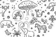 Vector African Animals, an Animal Illustration by Tettygreen (Thumbnail 3 of 3)
