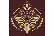 Floral Vector Abstract Pattern, a Decorative Illustration by FineArtStudio (Thumbnail 1 of 3)