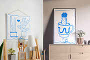 Cactus & Succulent lineart, a Decorative Illustration by Carpet Tapete Pretzel (Thumbnail 7 of 7)
