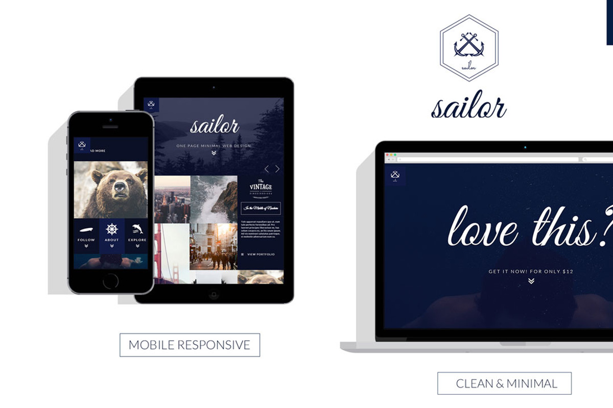 Sailor Creative Portfolio, a Bootstrap Template by Tarsier Graphics (Photo 4 of 4)