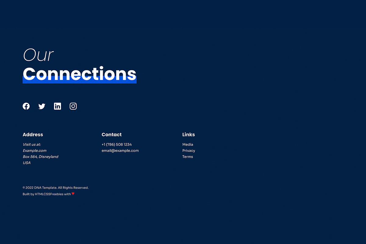 DNA - One Page HTML Template, a HTML Template by DesignOrbital (Photo 5 of 5)