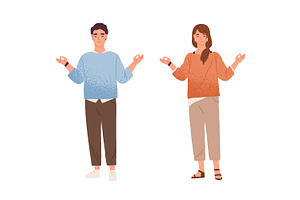 Calm people, meditation, a Person Illustration by Good Studio