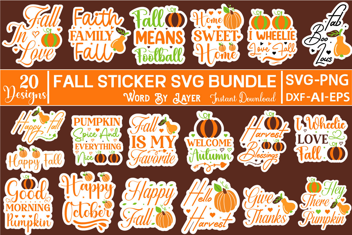 Fall Mega Bundle, Autumn Big Bundle, an Object Graphic by GraphicPicker (Photo 4 of 5)