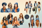 Trip to Amsterdam Clipart, an Illustration by NadiaTheronArt (Thumbnail 3 of 5)