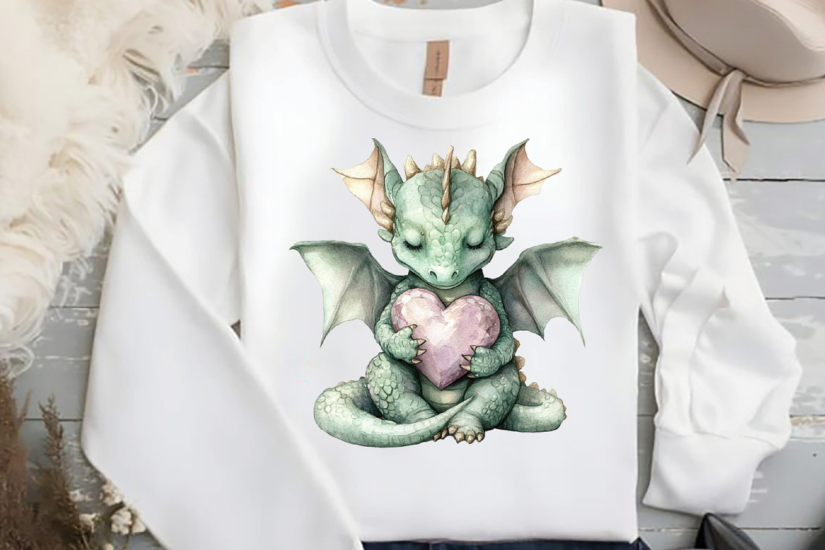 Whimsical Dragon Clipart, an Illustration by DreamCafeArt (Photo 6 of 7)
