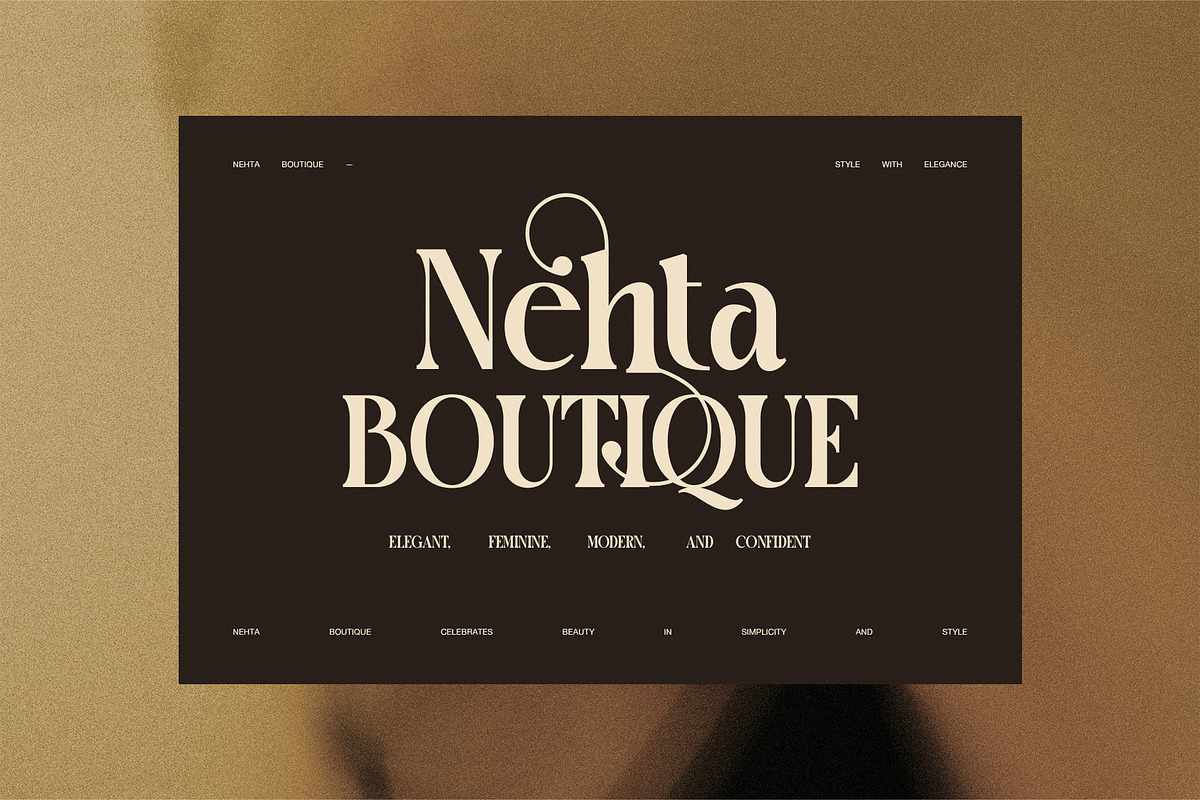 Amida Elegant Ligature Serif Font, a Serif Font by Graphicxell (Photo 6 of 8)