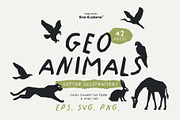 Geometric Animals | Cut-out Vectors, an Object Graphic by line & plane (Thumbnail 1 of 8)