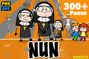 Nun ~ Cartoon Character Set