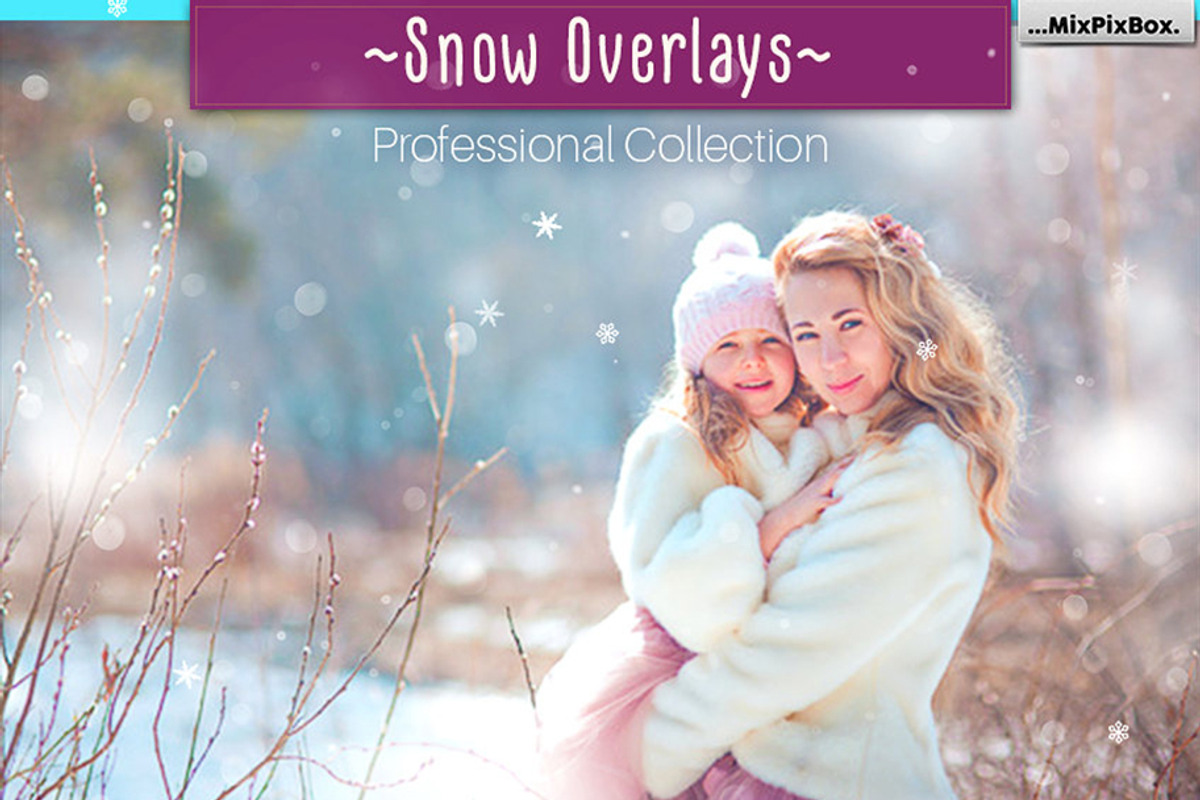 Natural Snow Overlays, a Layer Style Add-On by MixPixBox (Photo 1 of 9)