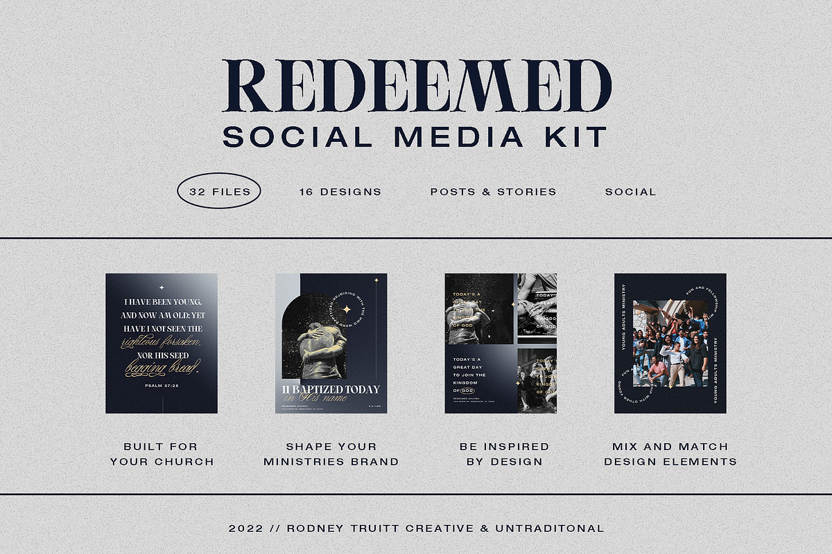 Redeemed - Social Media Kit, a Social Media Template by Rodney Truitt Jr (Photo 3 of 8)