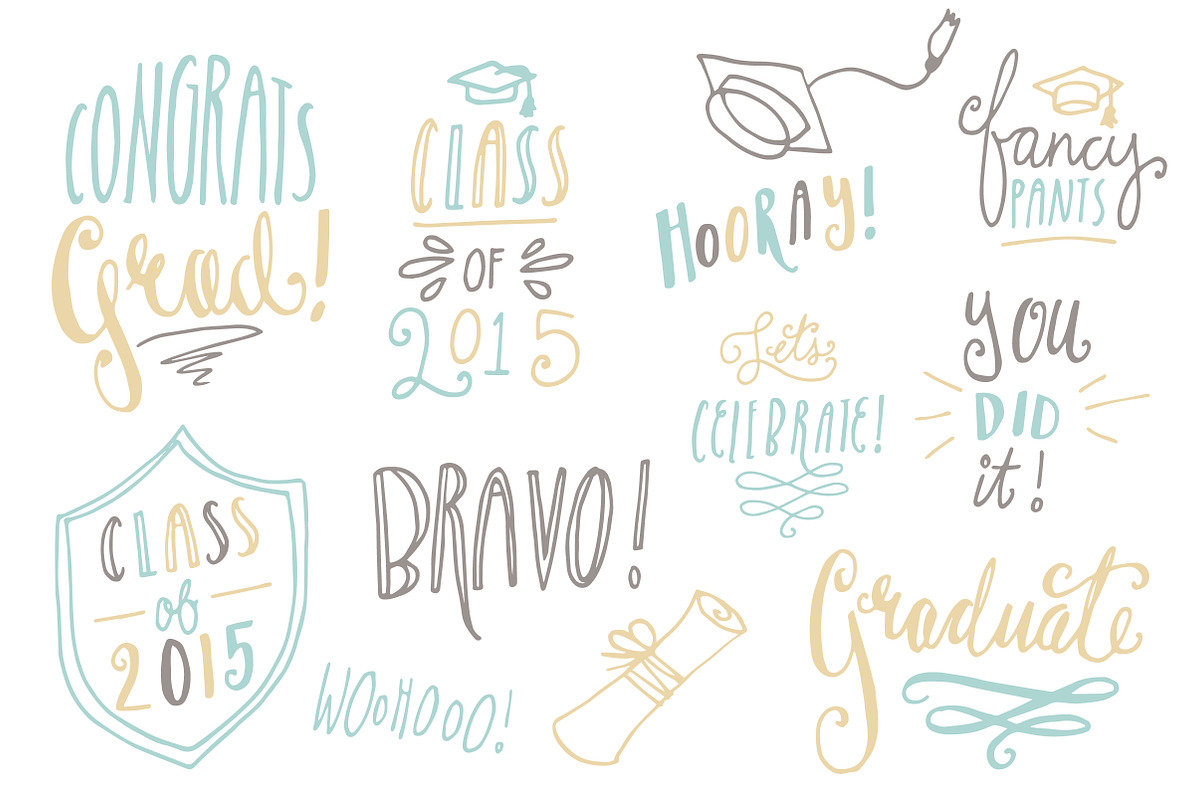 Graduation Overlays - Vector, a Graphic by The Pen and Brush (Photo 2 of 4)
