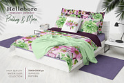 Hellebore Floral Seamless Pattern, a Decorative Illustration by AnitaPol (Thumbnail 4 of 12)