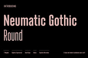 Neumatic Gothic Round, a Sans Serif Font by Arkitype (Thumbnail 1 of 14)