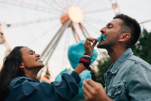 Laughing girlfriend and boyfriend, a Person Photo by Artem Varnitsin
