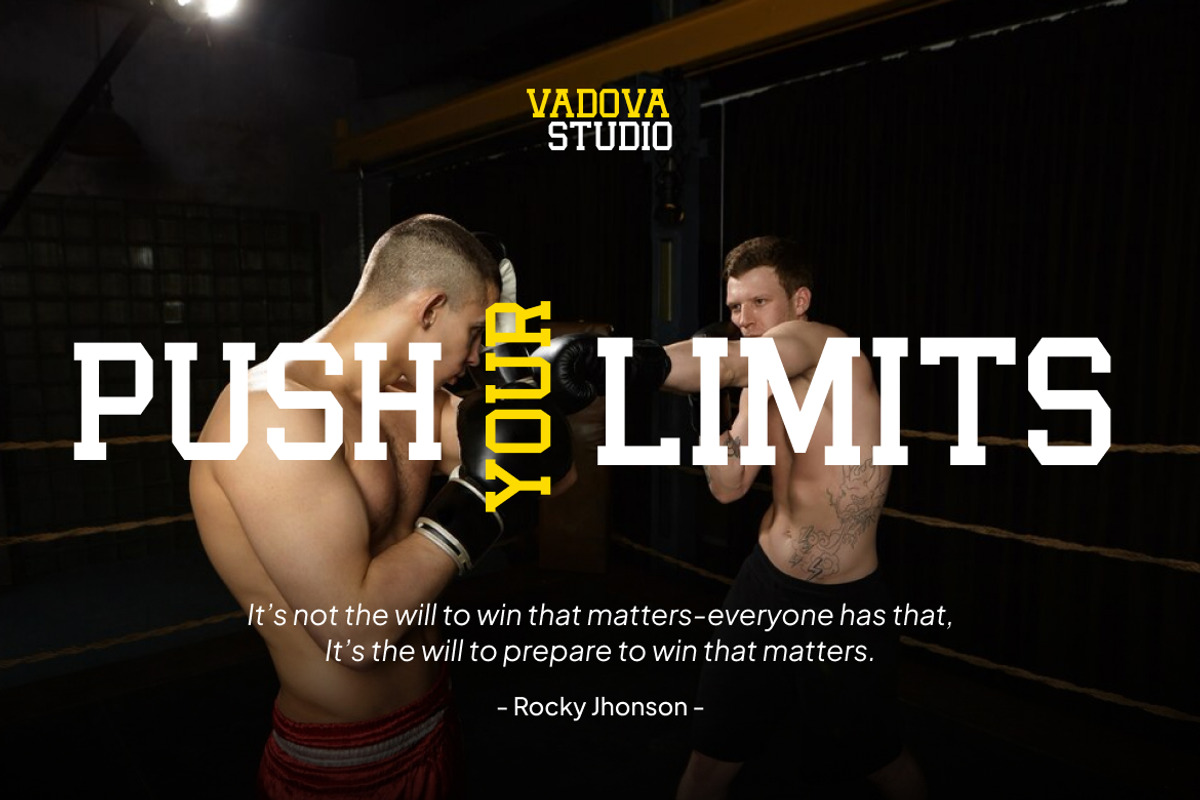 Thunder Punch Sport Varsity Font, a Slab Serif Font by Vadovastd (Photo 4 of 7)