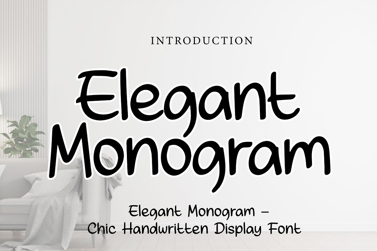 Elegant Monogram, a Handwritten Font by Wow Magic (Photo 1 of 3)