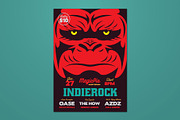 Gorilla Indie Rock Flyer, a Flyer Template by ashenterprise (Thumbnail 1 of 3)