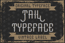 Handcrafted font "Tail"