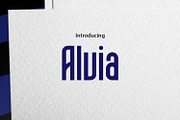 Alvia, a Sans Serif Font by da_only_aan (Thumbnail 1 of 6)