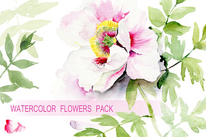 Watercolor Floral Pack
