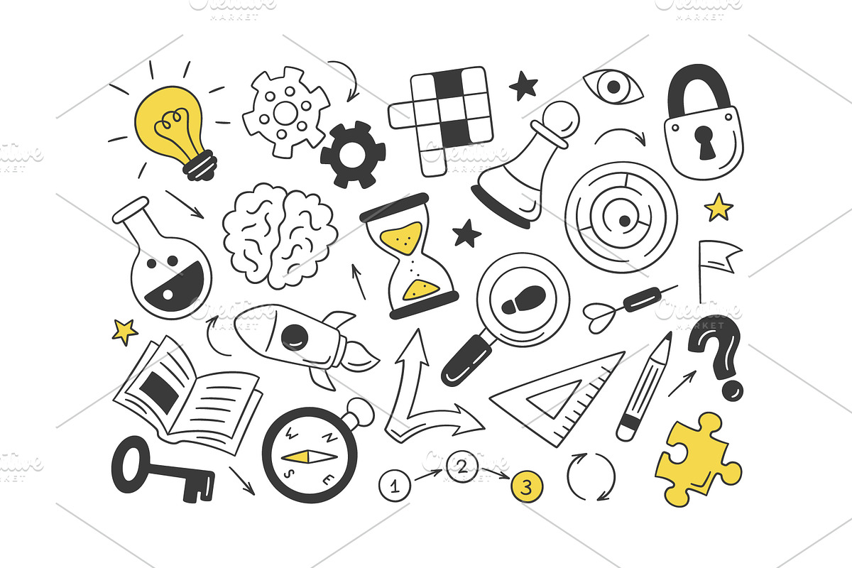 Riddles and Quizzes, an Education Illustration by Elena Pimukova (Photo 2 of 7)