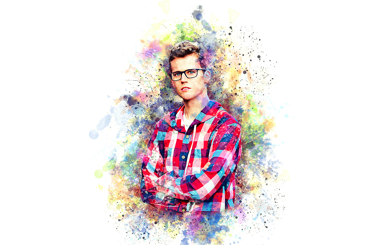 Watercolor Artwork Photoshop Action, an Action Add-On by Studio Retouch (Photo 2 of 10)