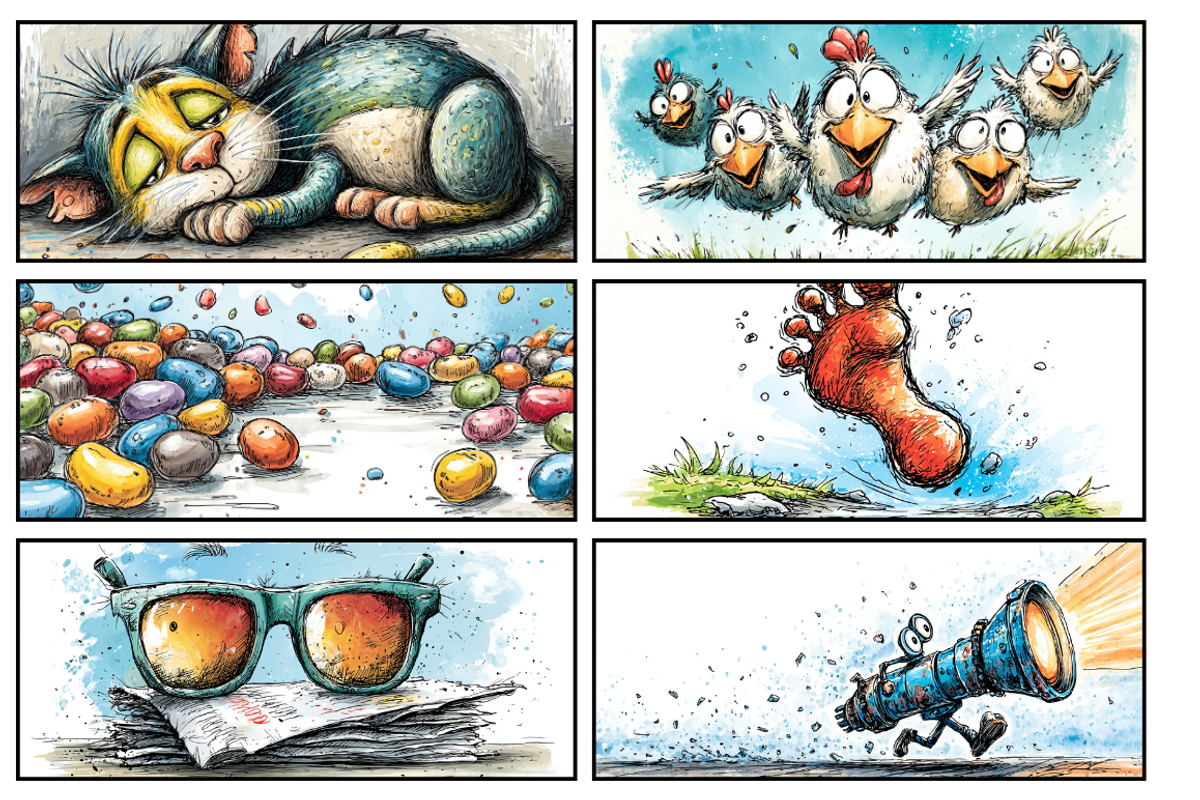 Whimsical Cartoon Characters for Kid, an Illustration by PrintHaven Designs (Photo 3 of 7)