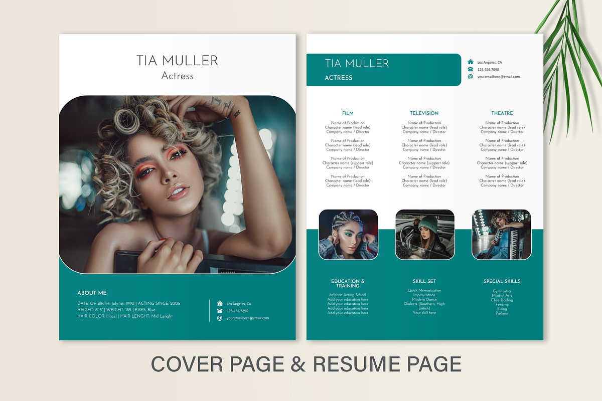 Actor | Actress Resume Design, a Resume Template by Stanin Studio (Photo 2 of 10)