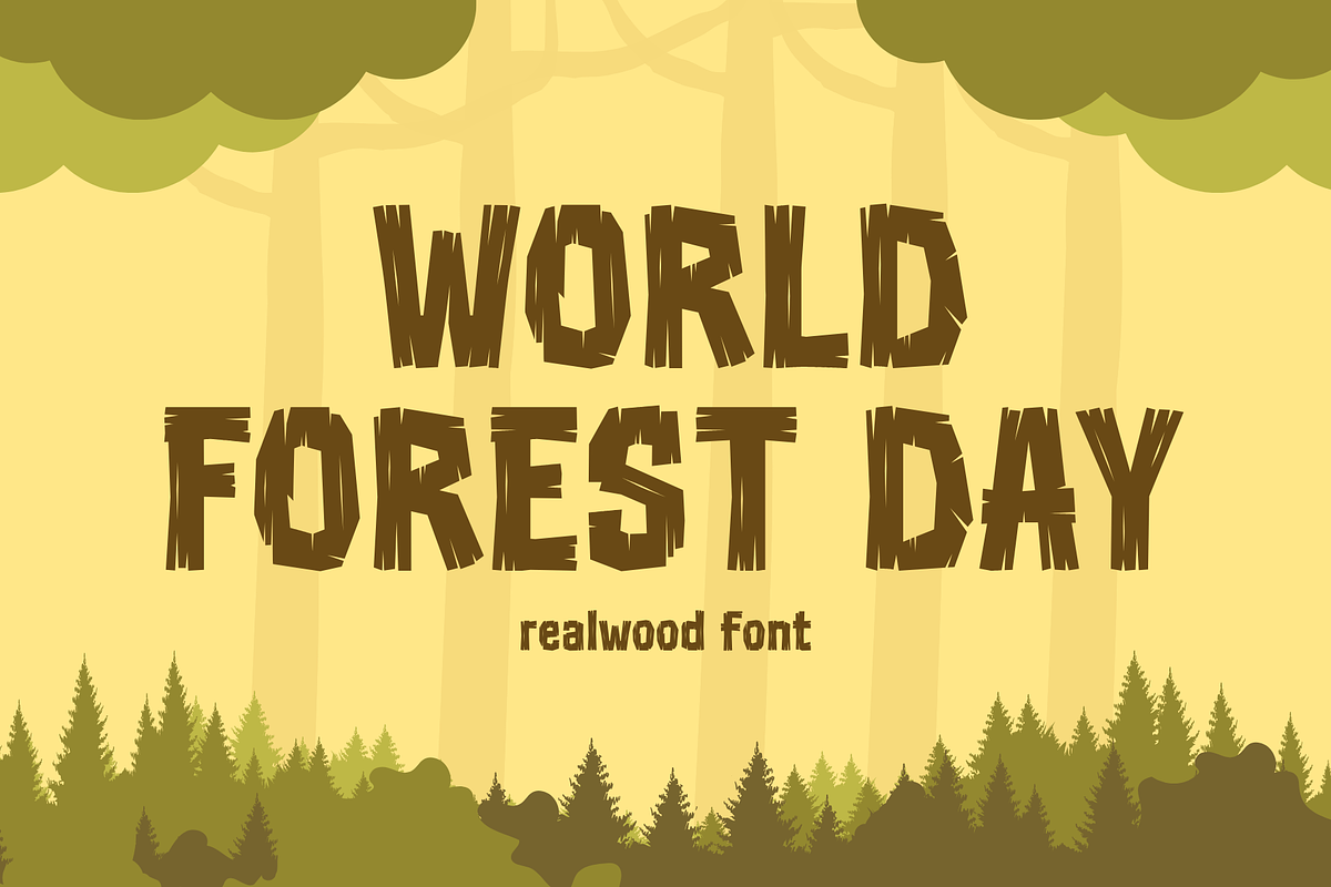 Realwood - Display Font, a Sans Serif Font by Sronstudio (Photo 4 of 18)