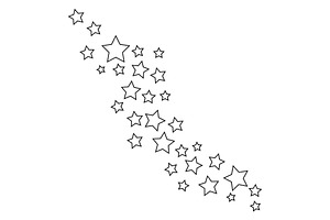A wave of stars, an Illustration by Mark1987