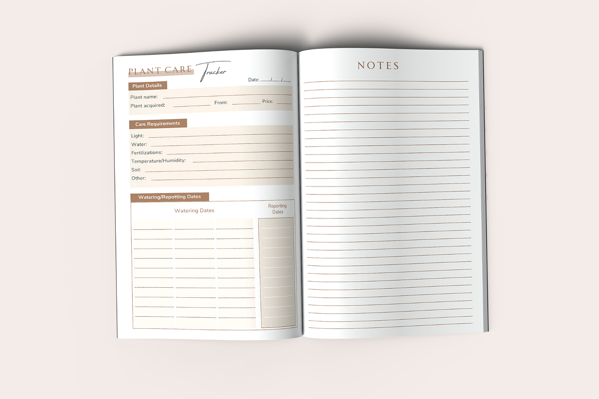 Plant Care Tracker, a Templates & Theme by KDPISH (Photo 3 of 4)