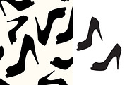 Women high heel shoes patterns., a Pattern Graphic by Little A (Aigul) (Thumbnail 2 of 4)