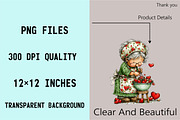 Whimsical Valentines Grandma Clipart, an Illustration by SVGArt (Thumbnail 7 of 8)