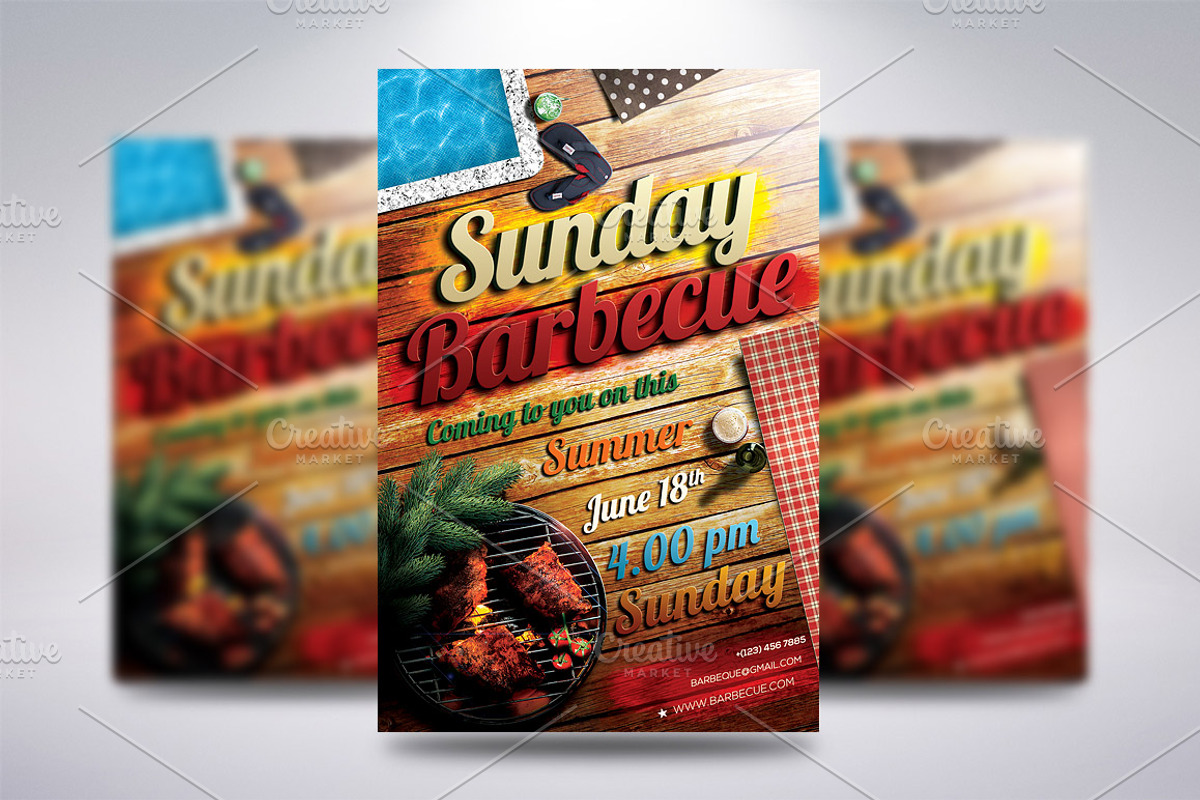 Summer Party Flyers Bundle, a Flyer Template by CREATIVE DUDE (Photo 13 of 18)