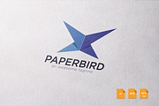 Paper Bird Logo Template, a Branding & Logo Template by Propex (Thumbnail 1 of 3)