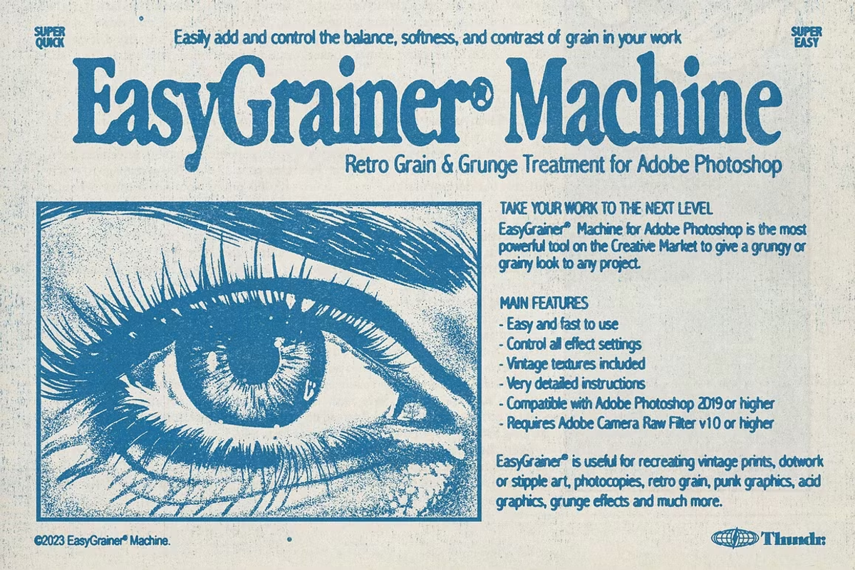EasyGrainer Machine | Grain for PS, a Layer Style Add-On by Thundr Co. (Photo 2 of 17)