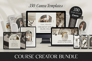 Coach + Course Creator Bundle CANVA, a Magazine Template by Studio Loire