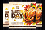 Thanksgiving Flyer Template, a Flyer Template by MithilaCreation (Thumbnail 1 of 6)