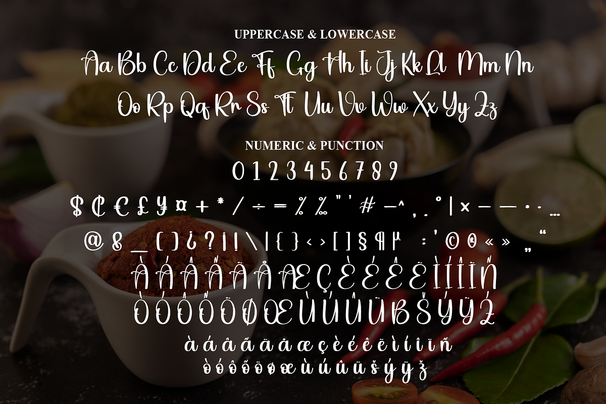 Spicy Cafe | Script Font, a Handwritten Font by Scratchones (Photo 7 of 9)