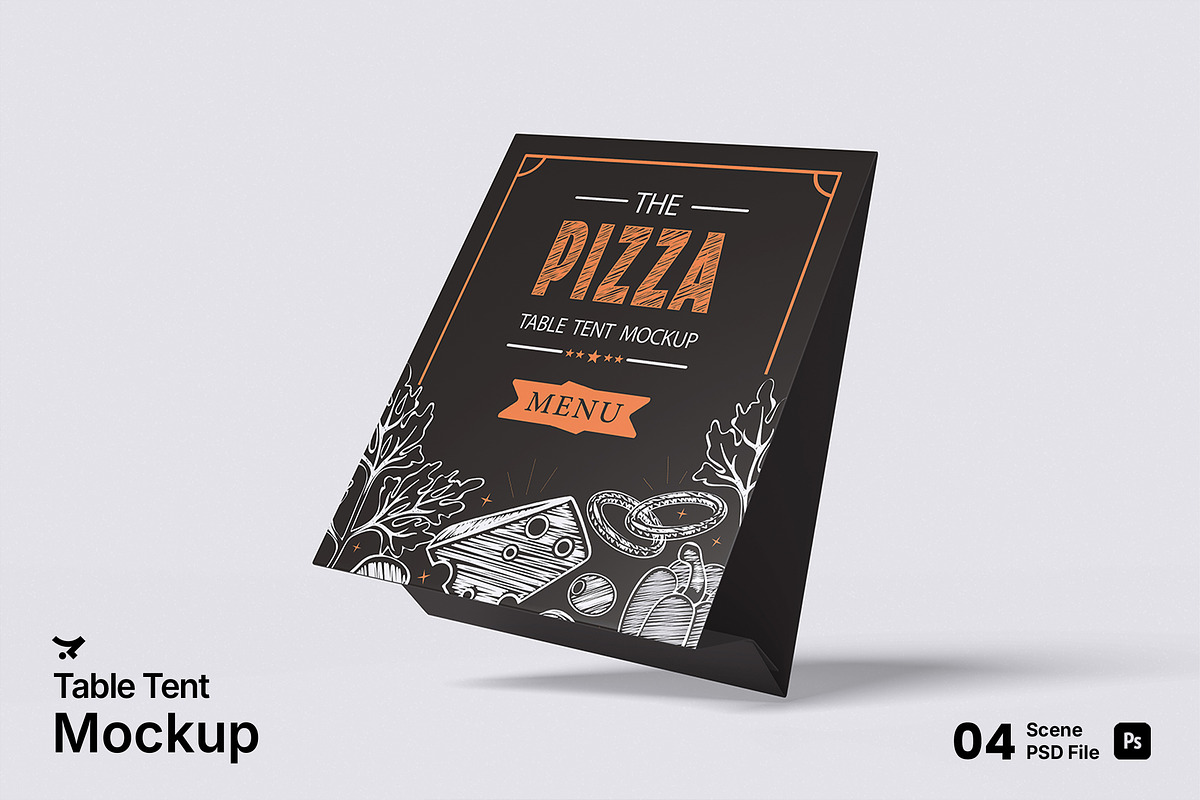 Table Tent Mockup Bundle Set, an Advertising Mockup by Rielismee (Photo 1 of 5)