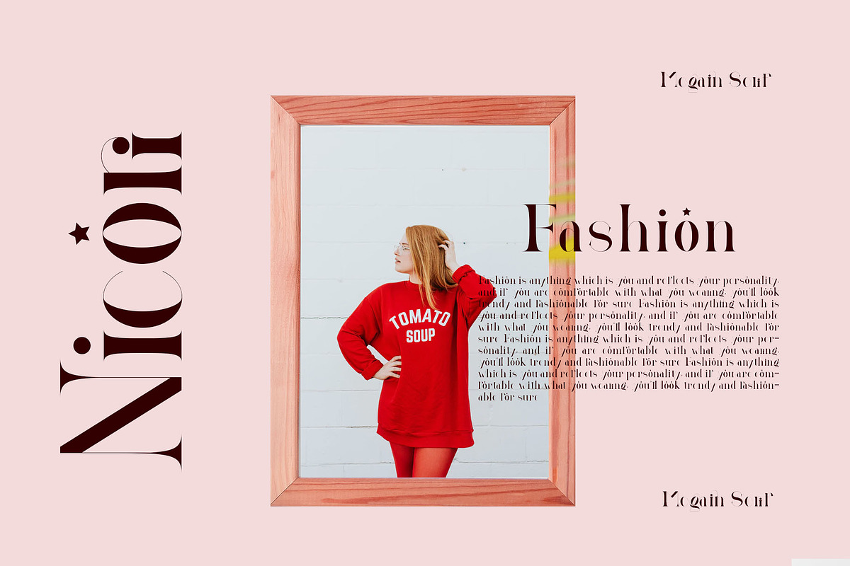 Megain Ligature Serif Typeface, a Serif Font by Humaira_std (Photo 2 of 14)