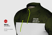 Men's Polar Jacket, a Hoody Mockup by Mildstudio (Thumbnail 5 of 7)